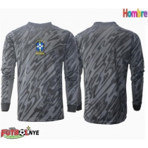 Camiseta Brasil Portero Visitante Equipación Copa America 2024 manga larga